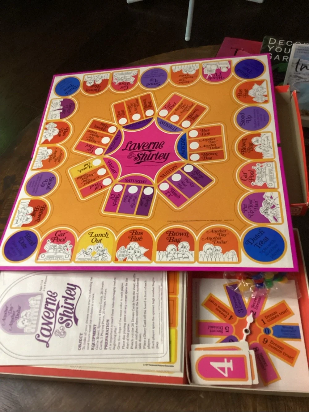 1977 Laverne & Shirley board game released by Parker Brothers